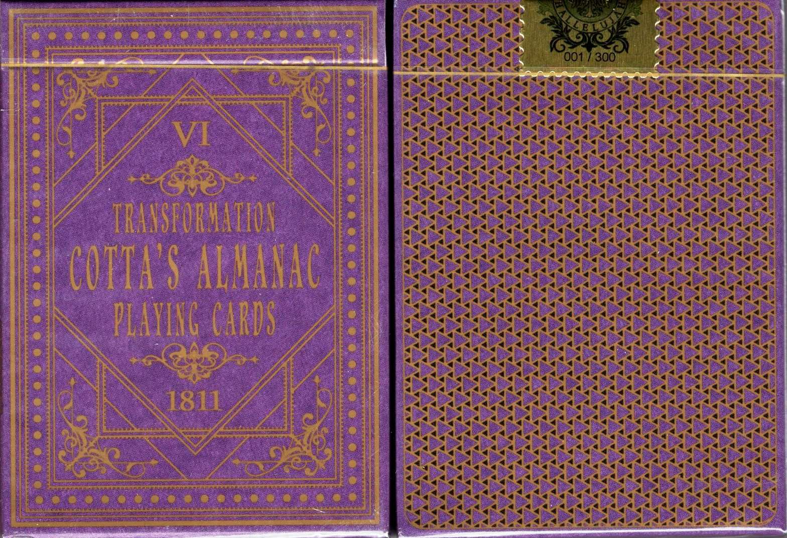 PlayingCardDecks.com-Cotta's Almanac #6 Gilded Playing Cards USPCC