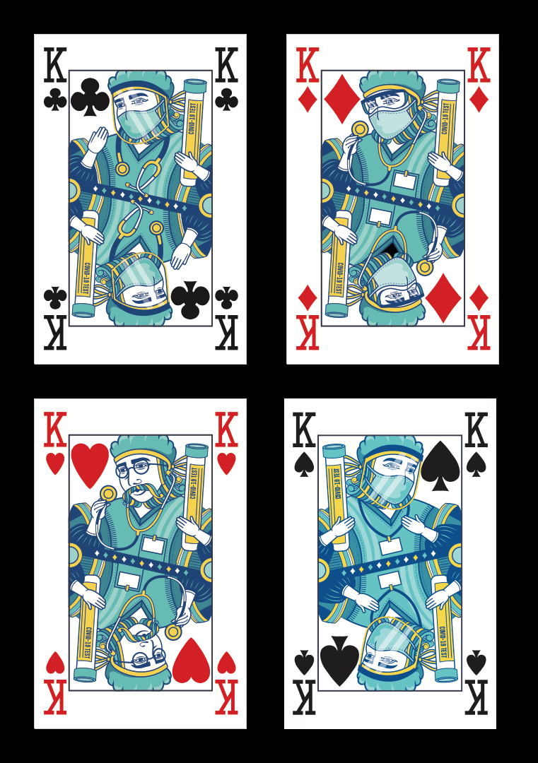 PlayingCardDecks.com-Covid-19 v1 Playing Cards by WCMPC