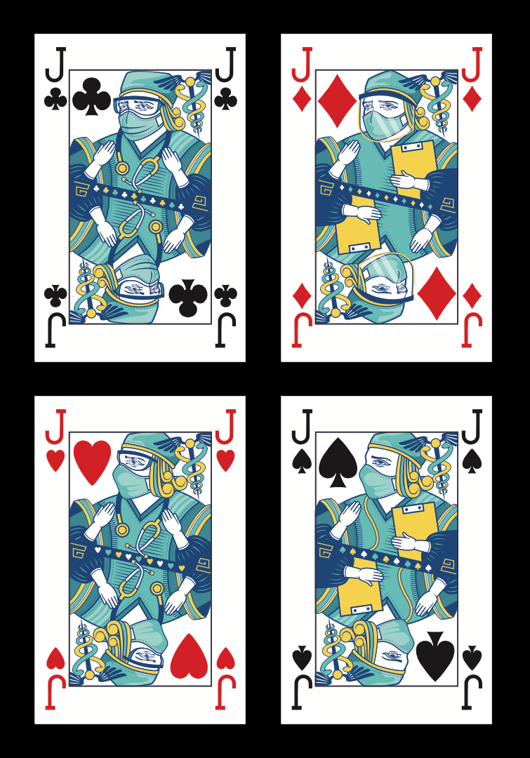 PlayingCardDecks.com-Covid-19 v1 Playing Cards by WCMPC