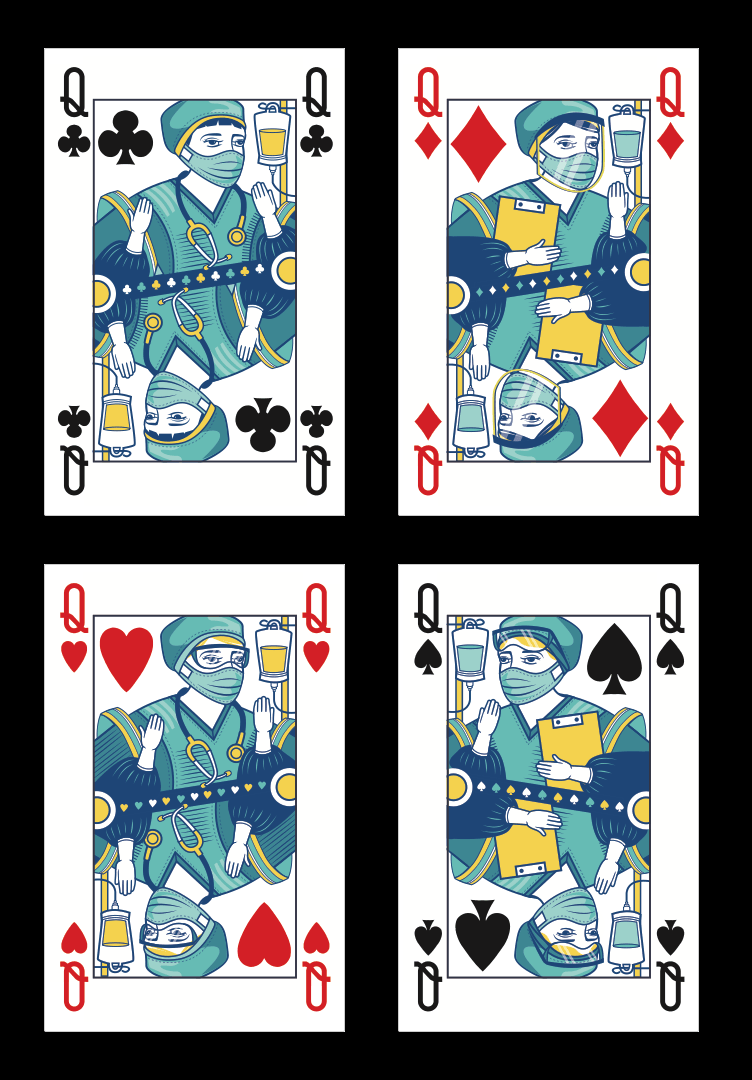 PlayingCardDecks.com-Covid-19 v1 Playing Cards by WCMPC