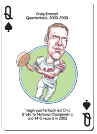 Ohio State Football Heroes Playing Cards