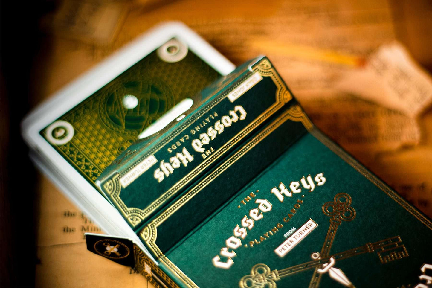 PlayingCardDecks.com-Crossed Keys Marked Playing Cards Cartamundi