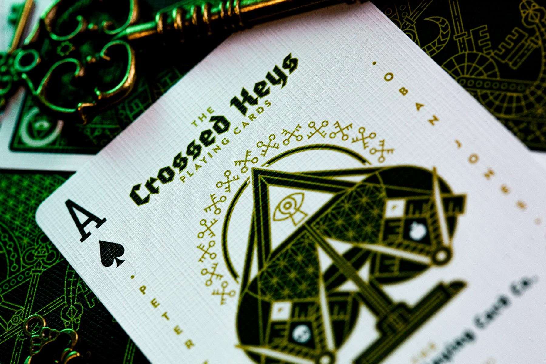 PlayingCardDecks.com-Crossed Keys Marked Playing Cards Cartamundi