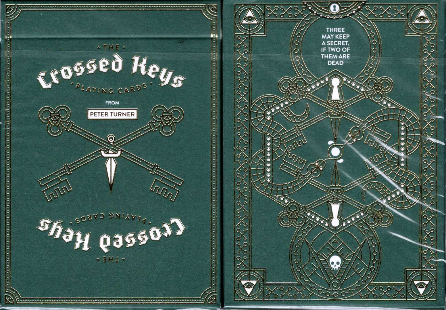 PlayingCardDecks.com-Crossed Keys v2 Marked Playing Cards USPCC