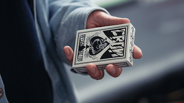 PlayingCardDecks.com-Crow Playing Cards (With Temporary Tattoos)