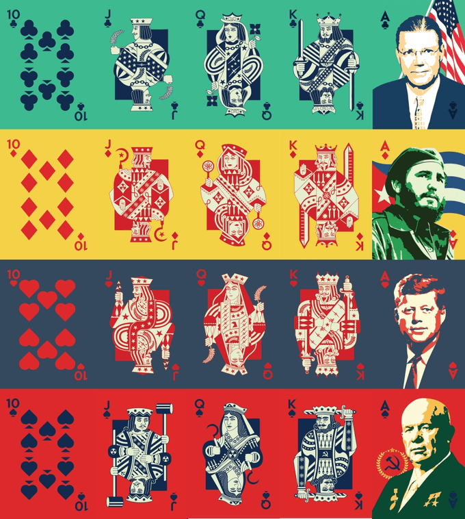 PlayingCardDecks.com-Cuban Missile Crisis Playing Cards NPCC