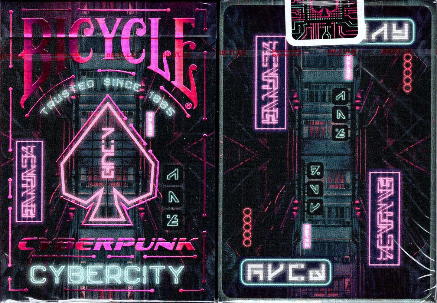 PlayingCardDecks.com-Cyberpunk Cyber City Bicycle Playing Cards
