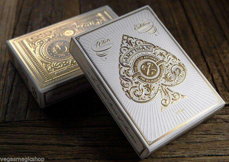 PlayingCardDecks.com-Artisan White Playing Cards USPCC