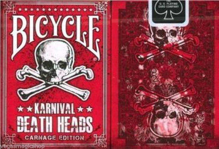PlayingCardDecks.com-Karnival Death Heads Carnage Edition Bicycle Playing Cards Deck