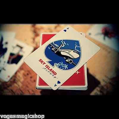 PlayingCardDecks.com-Sky Island Red Playing Cards Deck EPCC