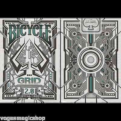 PlayingCardDecks.com-Grid 2.0 Original UV Glow Bicycle Playing Cards