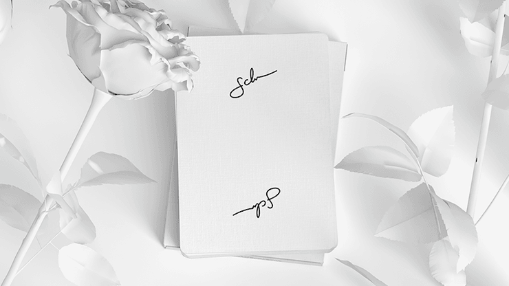 PlayingCardDecks.com-Daniel Schneider Signature White Playing Cards USPCC