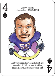 Buffalo Football Heroes Playing Cards