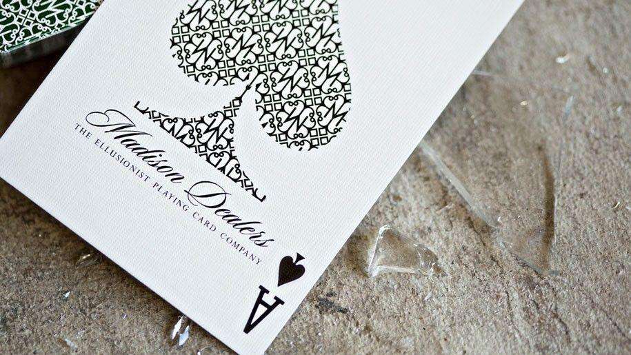 PlayingCardDecks.com-Madison Dealers Green Playing Cards USPCC