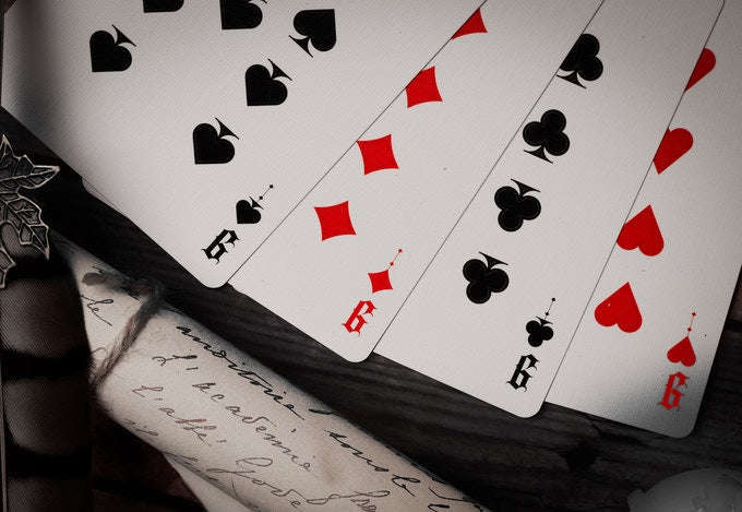 PlayingCardDecks.com-Deal with the Devil Gilded Playing Cards 2 Deck Set TWPCC