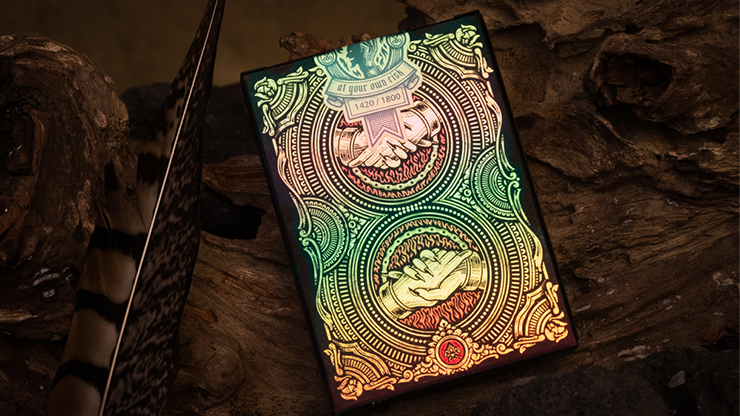 PlayingCardDecks.com-Deal with the Devil Golden Contract Playing Cards TWPCC