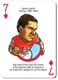 Denver Football Heroes Playing Cards
