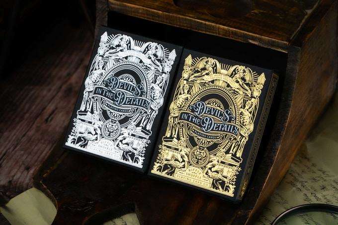 PlayingCardDecks.com-Devil's In The Details Gilded Playing Cards 2 Deck Set TPCC