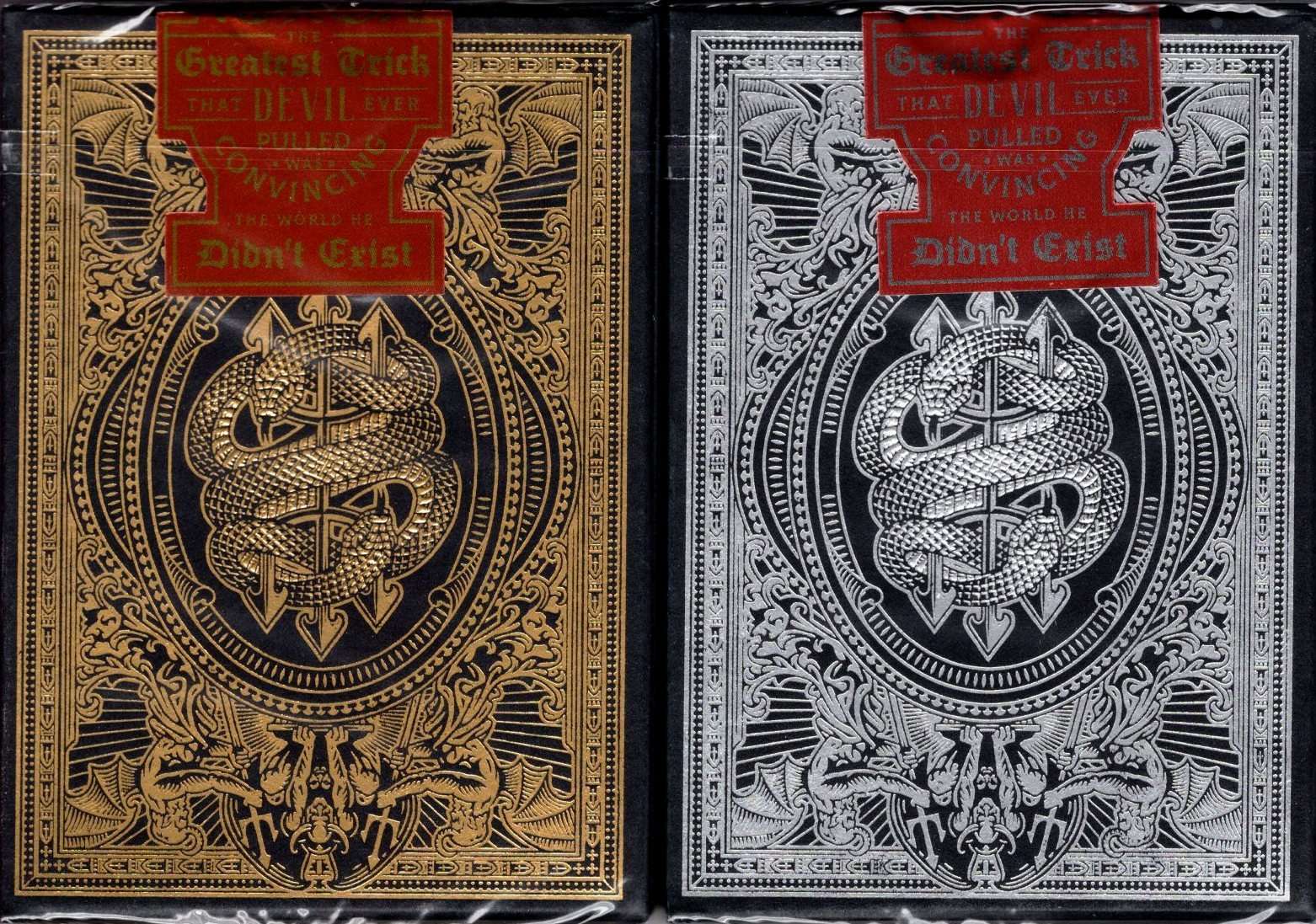 PlayingCardDecks.com-Devil's In The Details Playing Cards 2 Deck Set TPCC