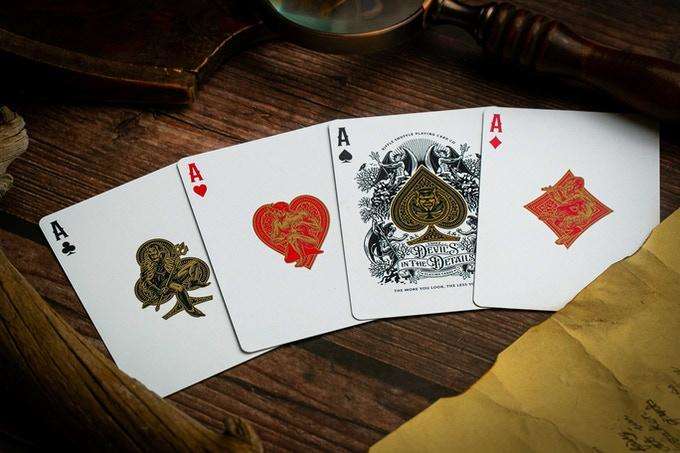 PlayingCardDecks.com-Devil's In The Details Playing Cards 2 Deck Set TPCC