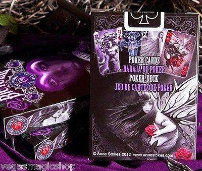PlayingCardDecks.com-Anne Stokes Dark Hearts Bicycle Playing Cards