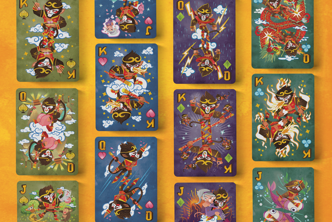 PlayingCardDecks.com-Monkey King Gilded Bicycle Playing Cards