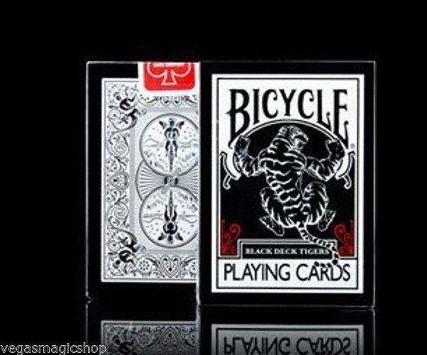 PlayingCardDecks.com-Black Tiger Bicycle Playing Cards
