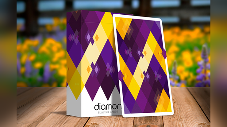 PlayingCardDecks.com-Diamon No 14 Purple Star Playing Cards USPCC
