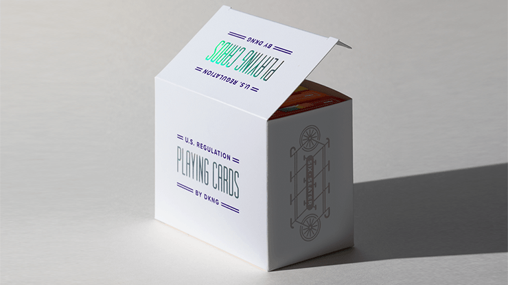 PlayingCardDecks.com-DKNG Rainbow Wheels 6 Seater Box Set Playing Cards EPCC