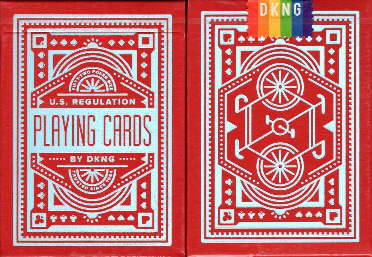 DKNG Rainbow Wheels Playing Cards EPCC