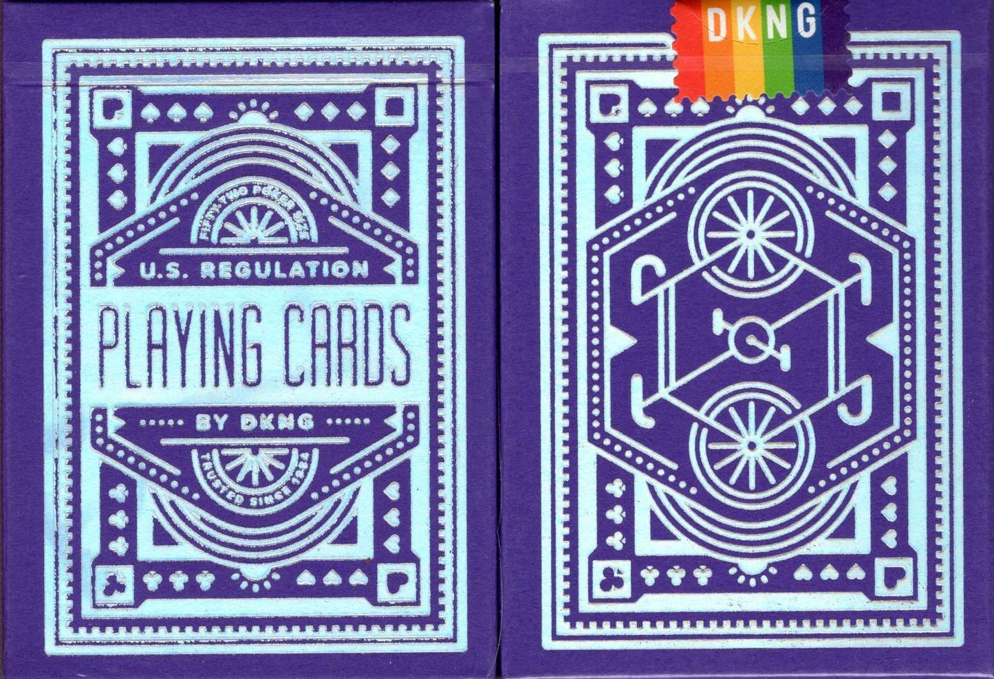 DKNG Rainbow Wheels Playing Cards EPCC