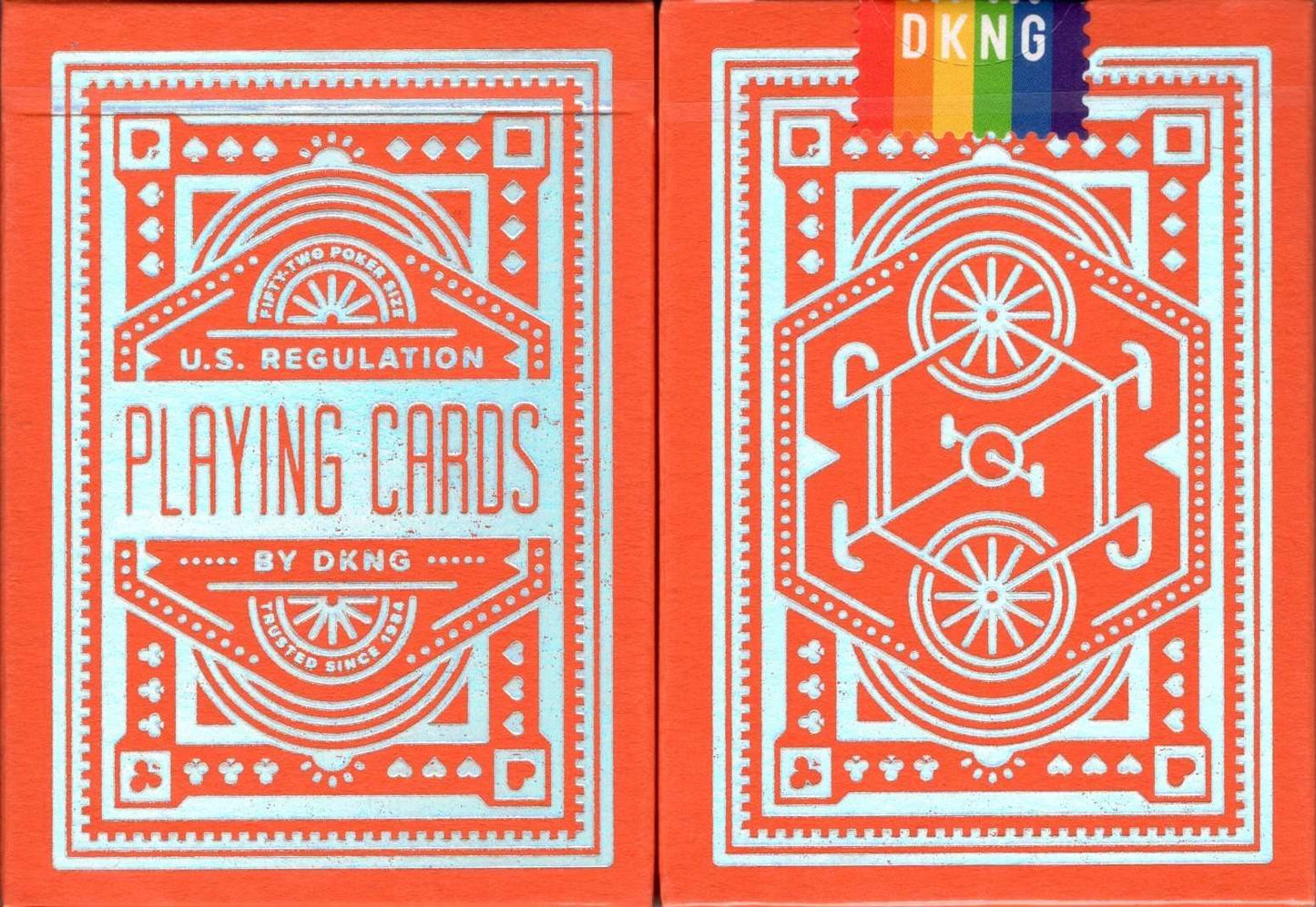 DKNG Rainbow Wheels Playing Cards EPCC