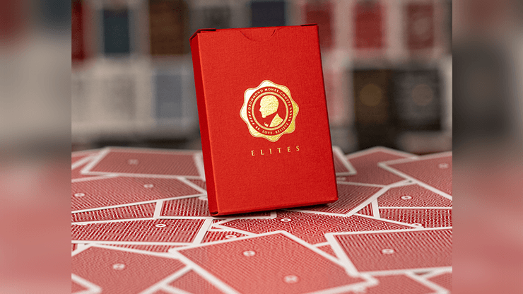PlayingCardDecks.com-DMC Elites Red v5 Playing Cards USPCC