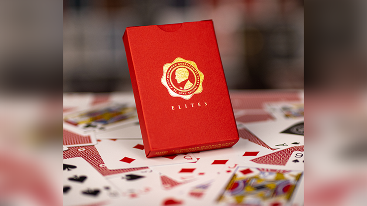 PlayingCardDecks.com-DMC Elites Red v5 Playing Cards USPCC