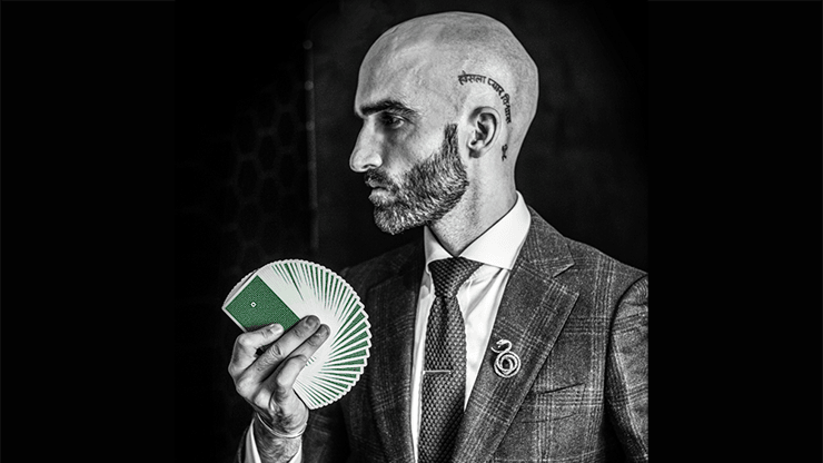 PlayingCardDecks.com-DMC Elites v4 Forest Green Marked Playing Cards