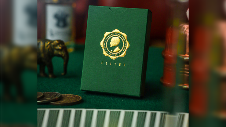 PlayingCardDecks.com-DMC Elites v4 Forest Green Marked Playing Cards