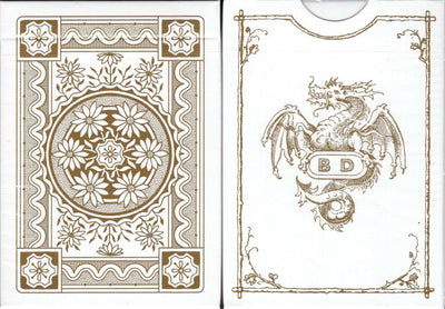 PlayingCardDecks.com-Dondorf White Gold Playing Cards USPCC