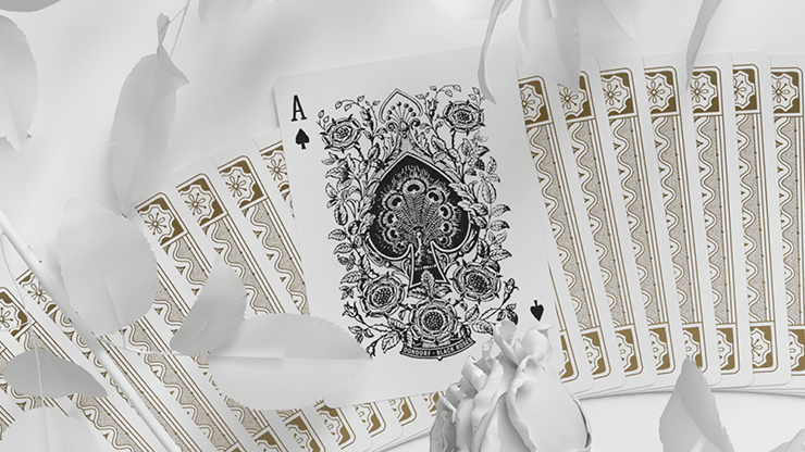 PlayingCardDecks.com-Dondorf White Gold Playing Cards USPCC