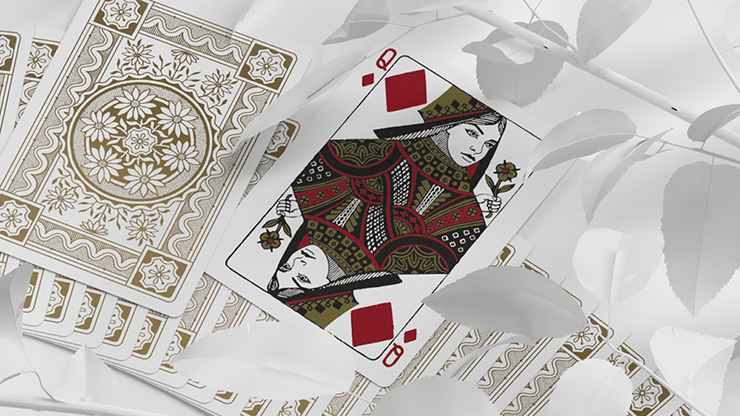 PlayingCardDecks.com-Dondorf White Gold Playing Cards USPCC