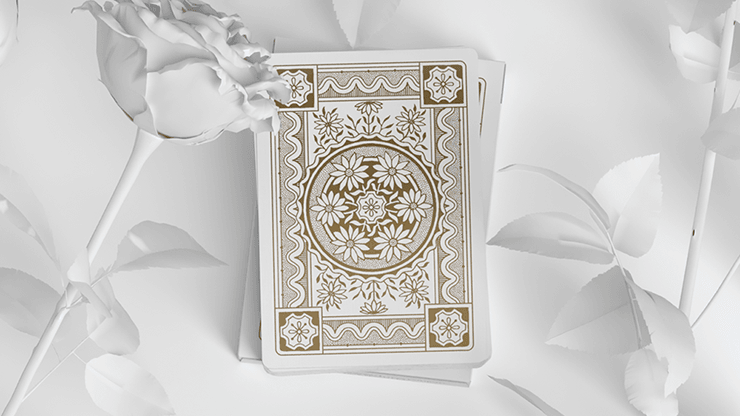 PlayingCardDecks.com-Dondorf White Gold Playing Cards USPCC