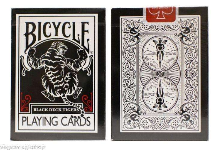 PlayingCardDecks.com-Black Tiger Bicycle Playing Cards