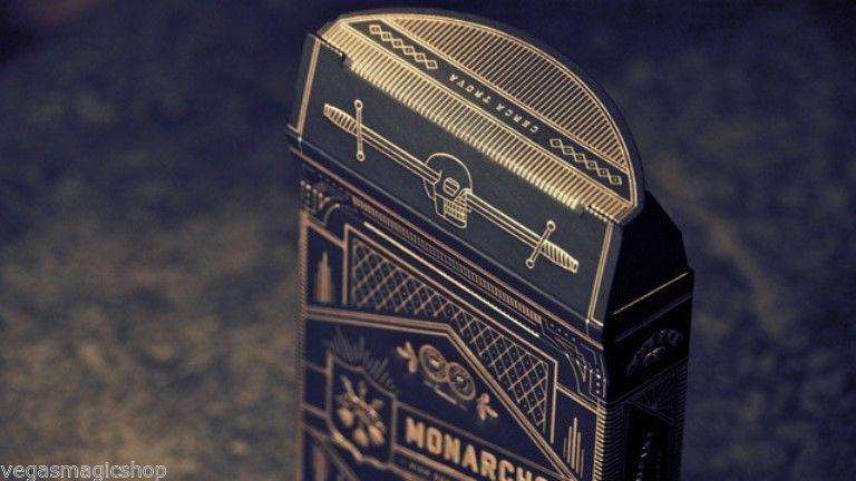 PlayingCardDecks.com-Monarchs Standard Blue Playing Cards USPCC