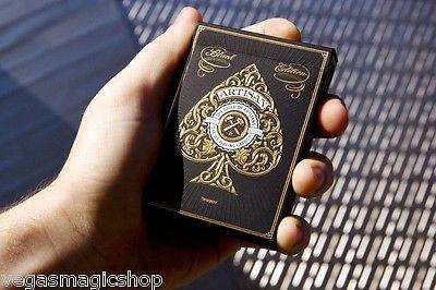 PlayingCardDecks.com-Artisan Black Playing Cards USPCC