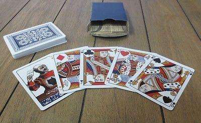 PlayingCardDecks.com-Mauger Blue Box Replica Playing Cards Deck USPCC
