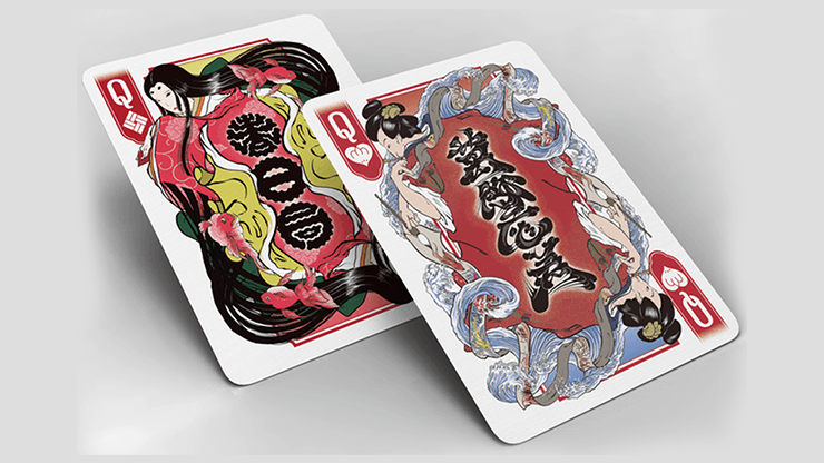 PlayingCardDecks.com-Edo Karuta Daimyo Red Bicycle Playing Cards