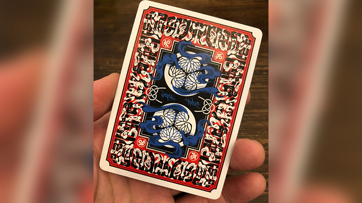 PlayingCardDecks.com-Edo Karuta Daimyo Red Deluxe Playing Cards USPCC