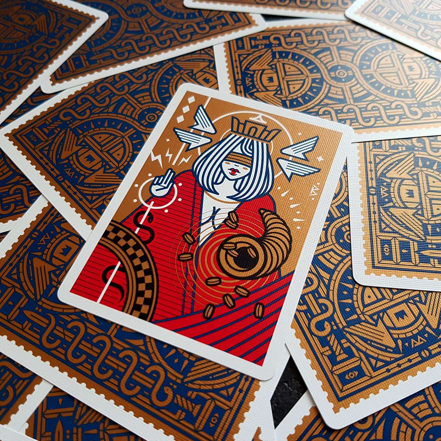 PlayingCardDecks.com-Egoism Rust Playing Cards USPCC