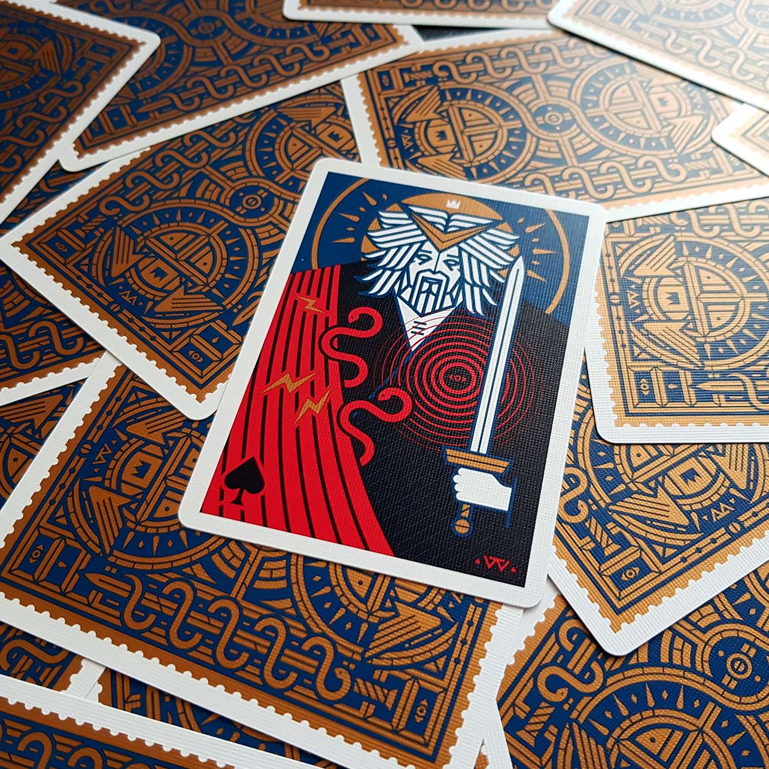 PlayingCardDecks.com-Egoism Rust Playing Cards USPCC