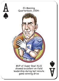 New York NFC Football Heroes Playing Cards