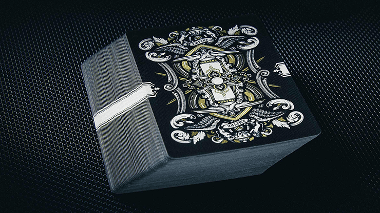 PlayingCardDecks.com-Empire Bloodlines Black Gold Playing Cards LPCC